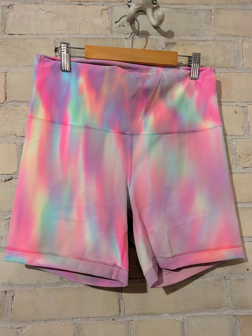 Women’s Tie-Dye Pastel High-Rise Active Shorts